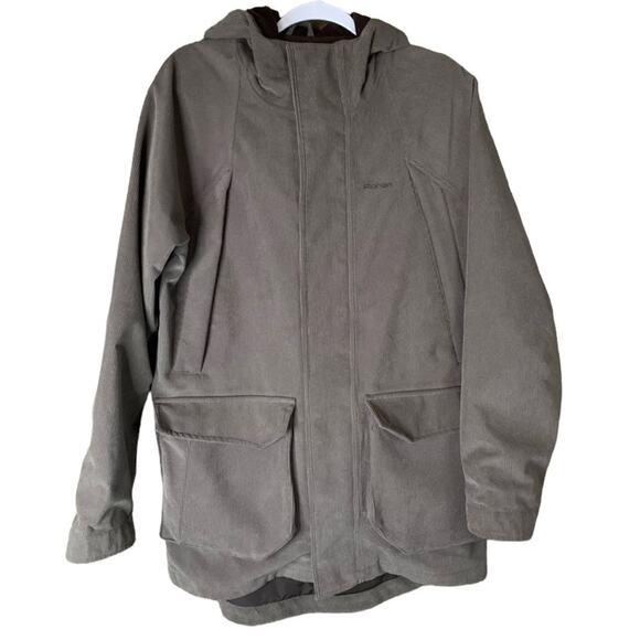 Rohan Northern Lights Parka Coat Jacket Hooded Brown Corduroy Size Small - Picture 1 of 11